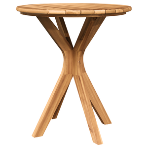 Tavolo Bistro da Giardino Ø70x75 cm in Legno Massello di Teak