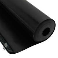 barriera radice  con rotaie di collegamento nera 0,7x15 m 1,5 mm HDPE