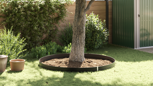 Barriera per radici  con guide di collegamento Nera 1x5 m 1,5 mm HDPE