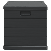 Baulo di Stoccaggio per Giardino - Antracite, 77.5 x 54.5 x 53 cm, Plastica, 170 L