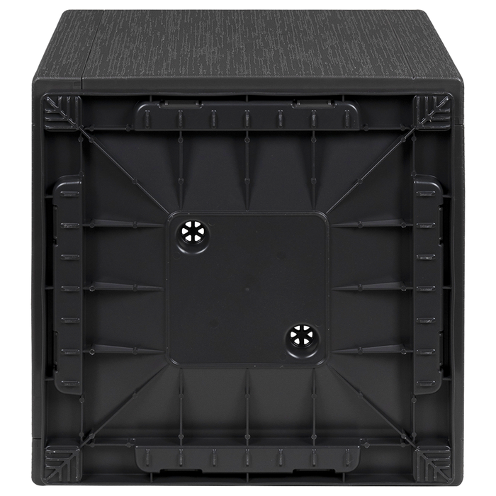 Fioriera da Giardino Grigio Scuro 36x36x35 cm in PP