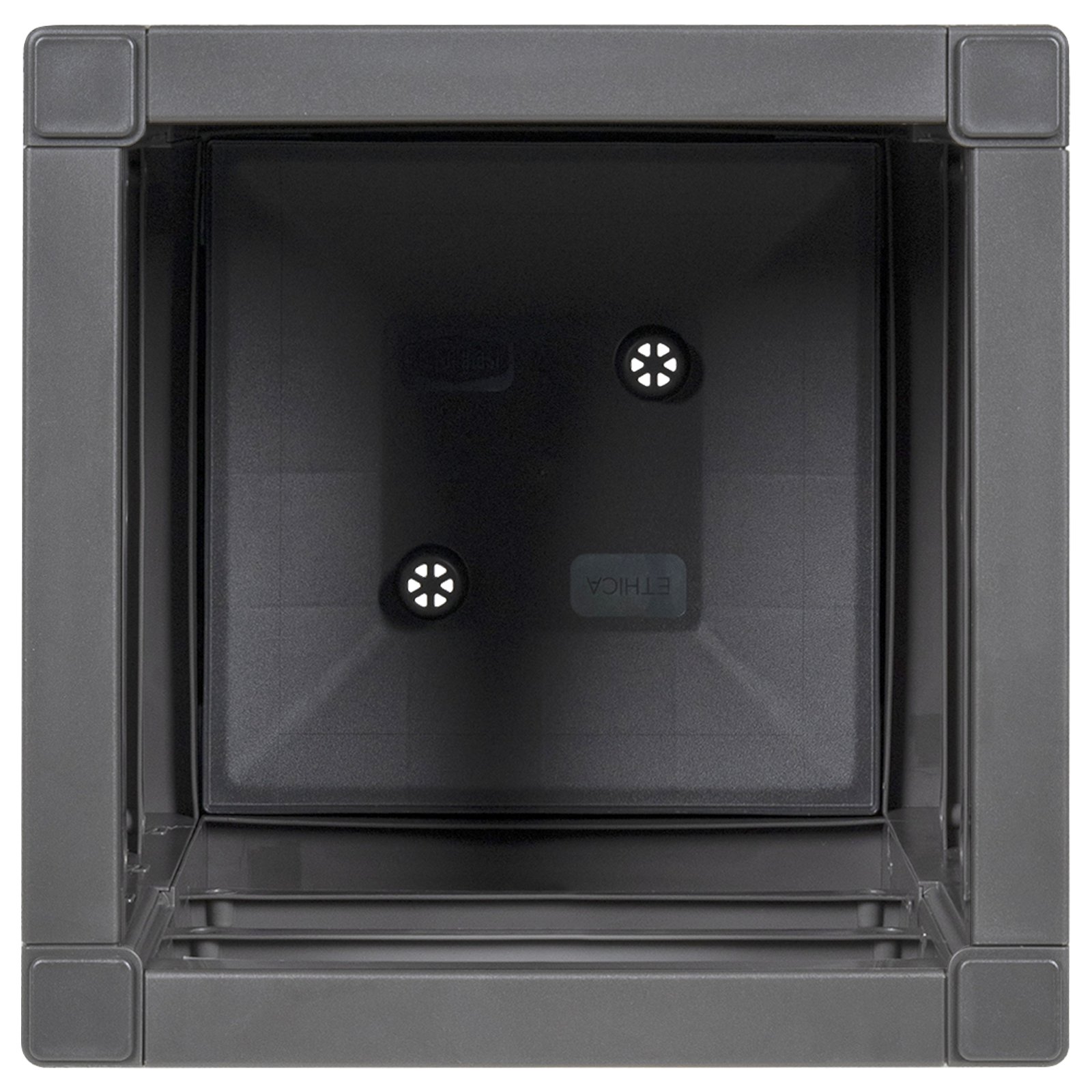 Fioriera da Giardino Grigio Scuro 36x36x35 cm in PP