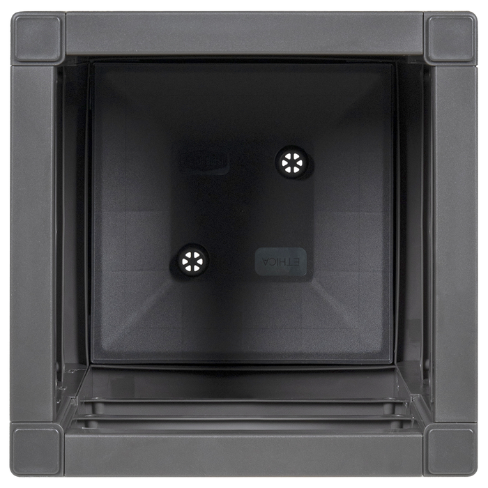 Fioriera da Giardino Grigio Scuro 36x36x35 cm in PP