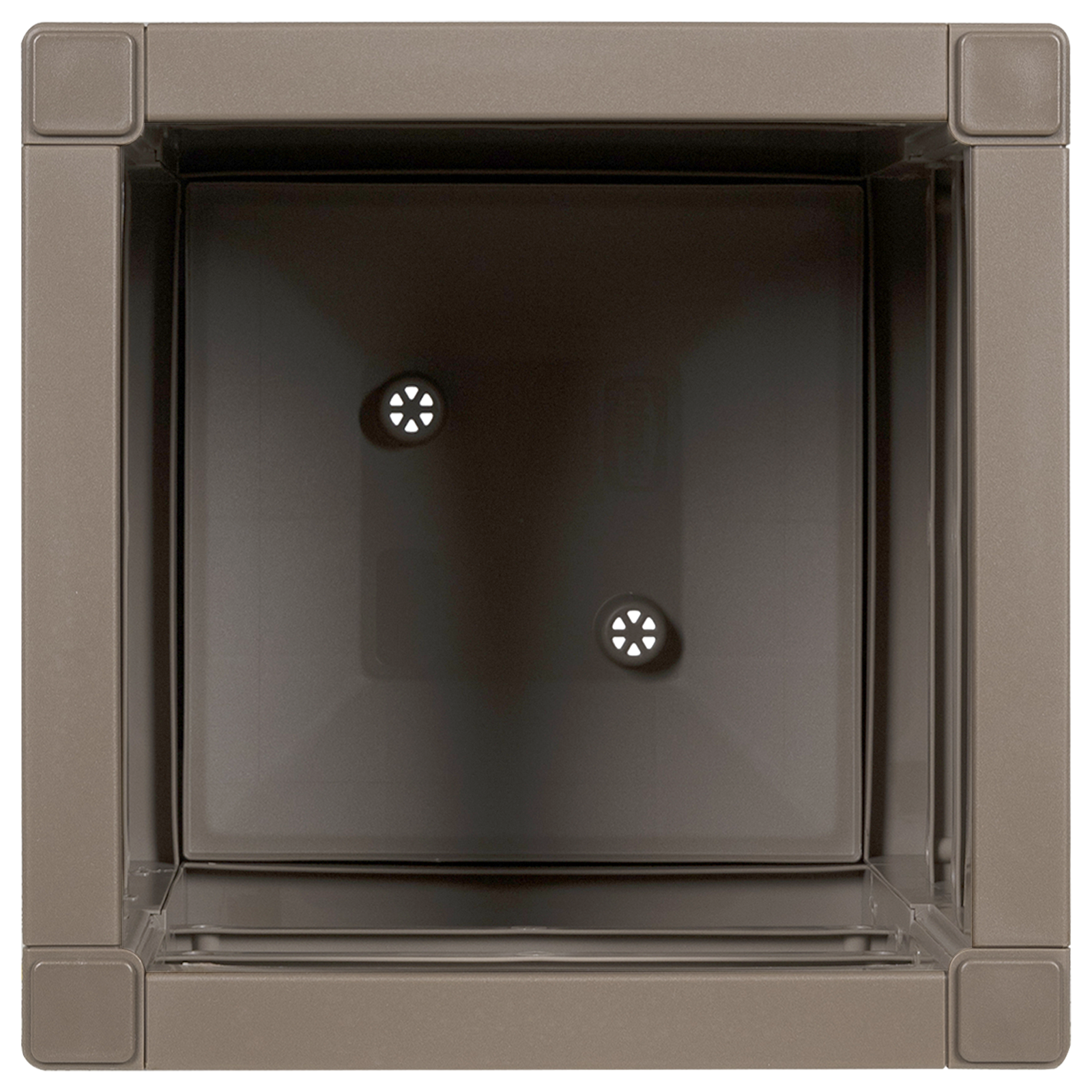 Fioriera da Giardino  Marrone Chiaro 36x36x35 cm in PP