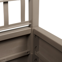 Fioriera da Giardino con Trellis Marrone Chiaro 36x36x140 cm in PP