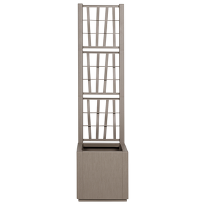 Fioriera da Giardino con Trellis Marrone Chiaro 36x36x140 cm in PP