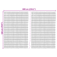 Recinzione in legno 600x125 cm
