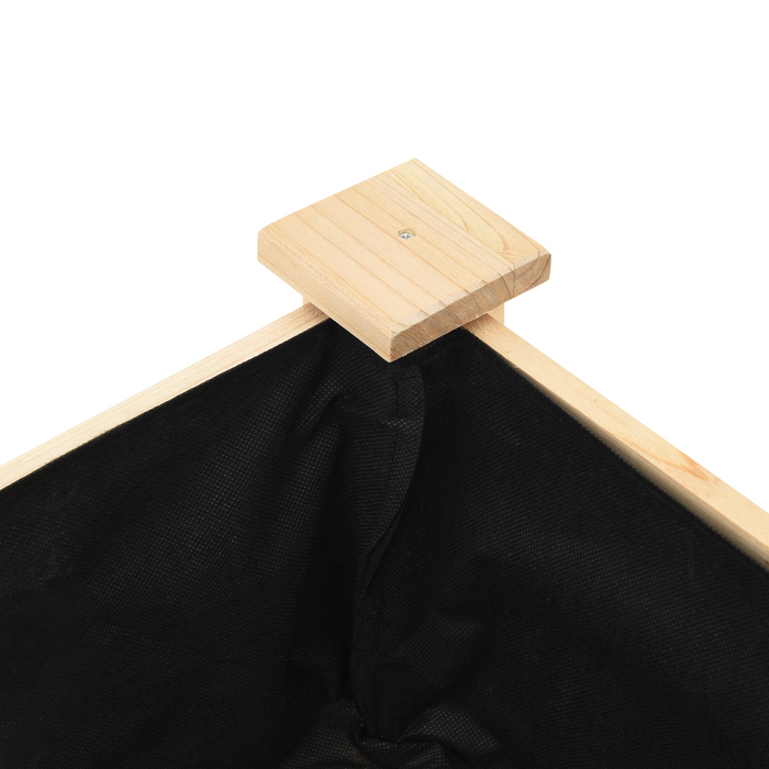 Fioriera da giardino  con ripiano 71x37x76 cm in legno massello di abete