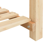 Fioriera da Giardino con Mensola 203x53x76 cm Legno Massello di Abete