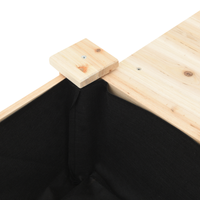 Vasca da giardino  con ripiani 155x59x76 cm in legno massello di abete