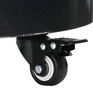 Base Ombrello con Ruote per pali Ø38/48mm Granito Nero 30 kg Rotonda