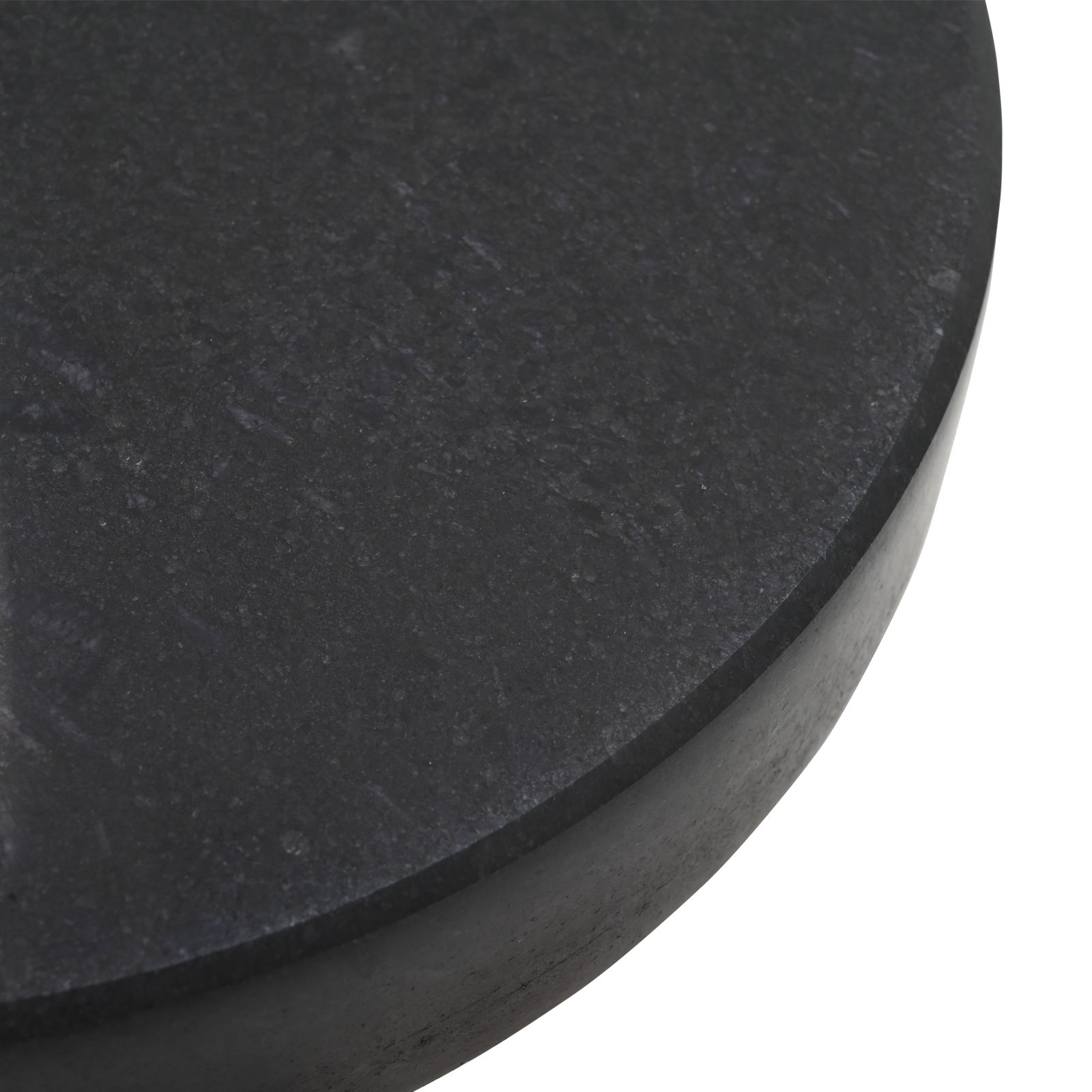 Base Ombrello con Ruote per pali Ø38/48mm Granito Nero 30 kg Rotonda