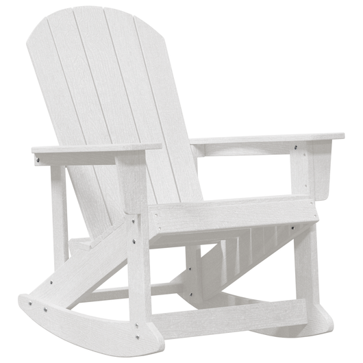 Sedia a Dondolo Adirondack Bianca 73.5x92x90 cm HDPE