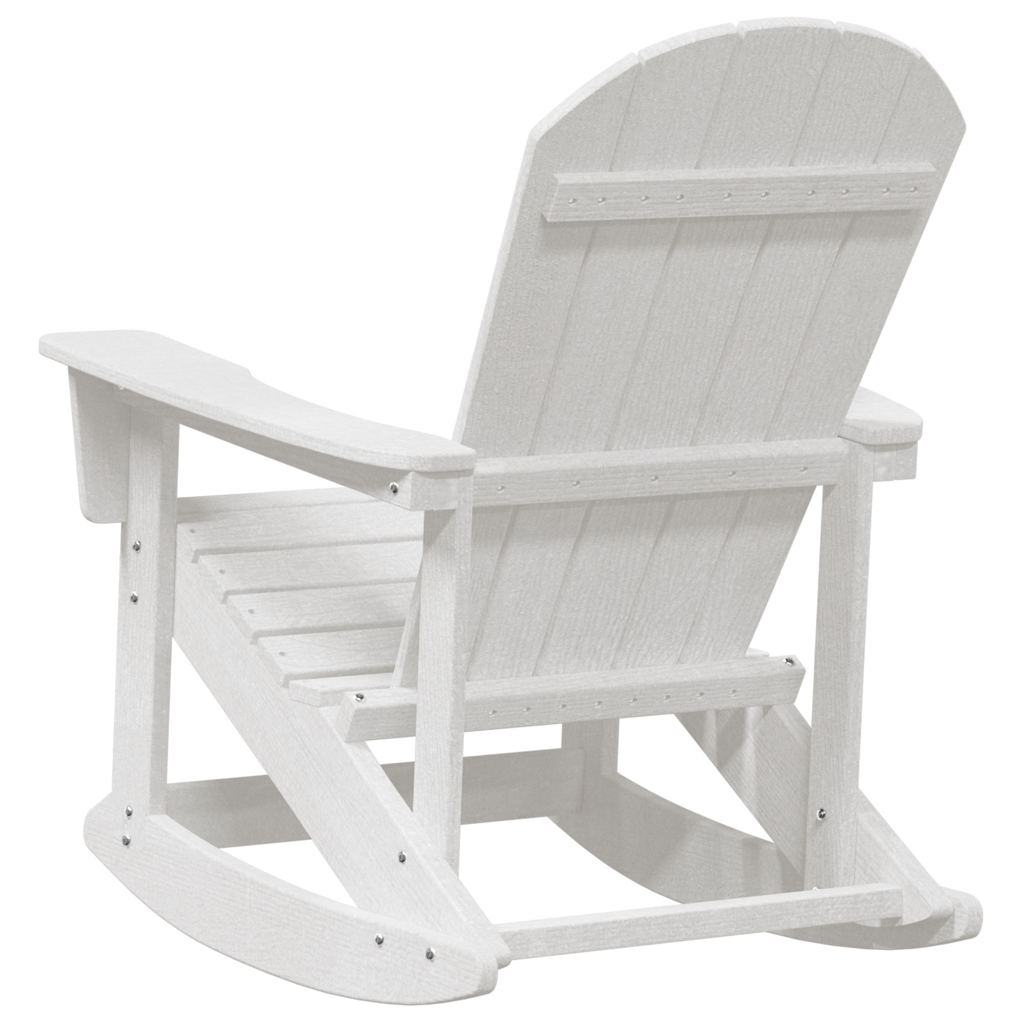 Sedia a Dondolo Adirondack Bianca 73.5x92x90 cm HDPE