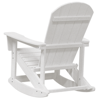 Sedia a Dondolo Adirondack Bianca 73.5x92x90 cm HDPE