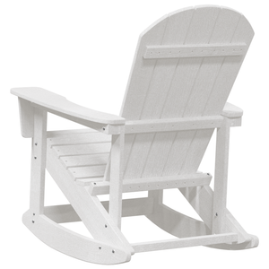 Sedia a Dondolo Adirondack Bianca 73.5x92x90 cm HDPE