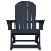 Sedia a Dondolo Adirondack Blu Navy 73.5x92x90 cm HDPE