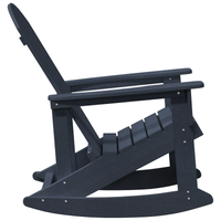 Sedia a Dondolo Adirondack Blu Navy 73.5x92x90 cm HDPE