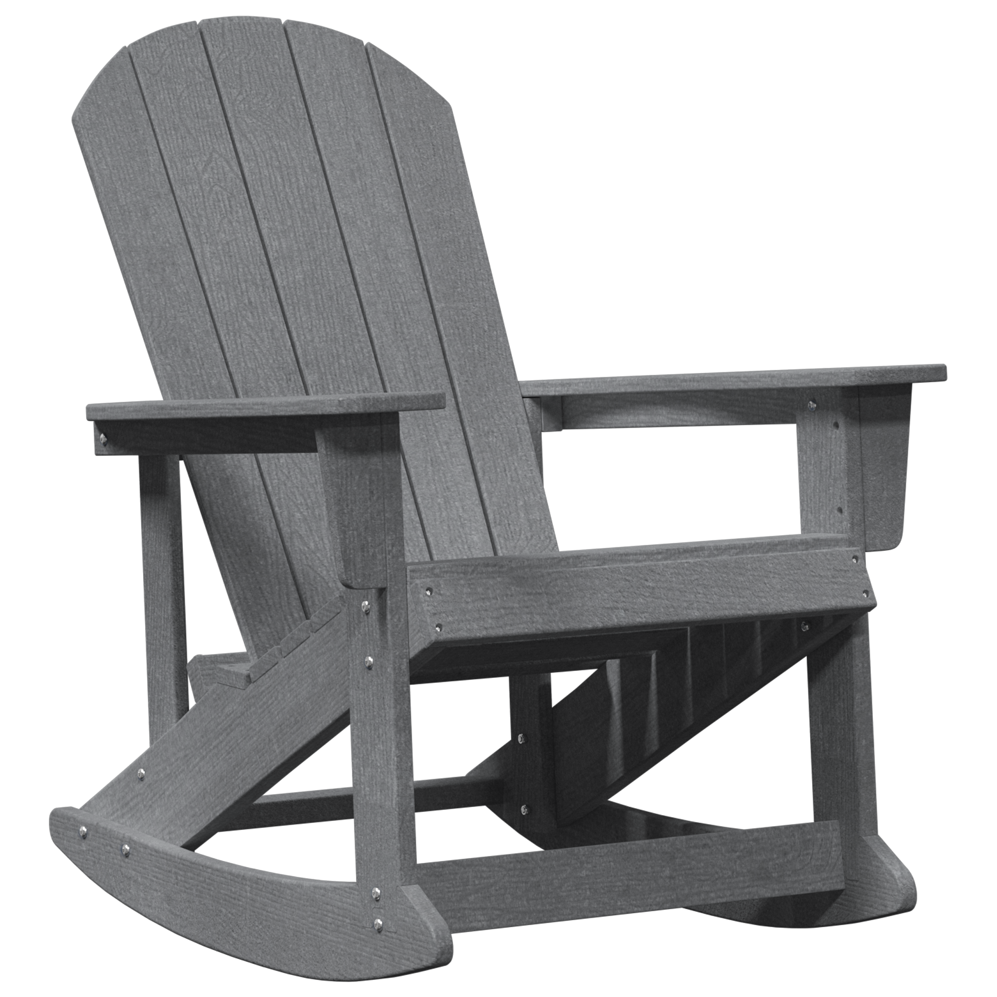 Sdraio Adirondack Grigio Chiaro 73.5x92x90 cm HDPE