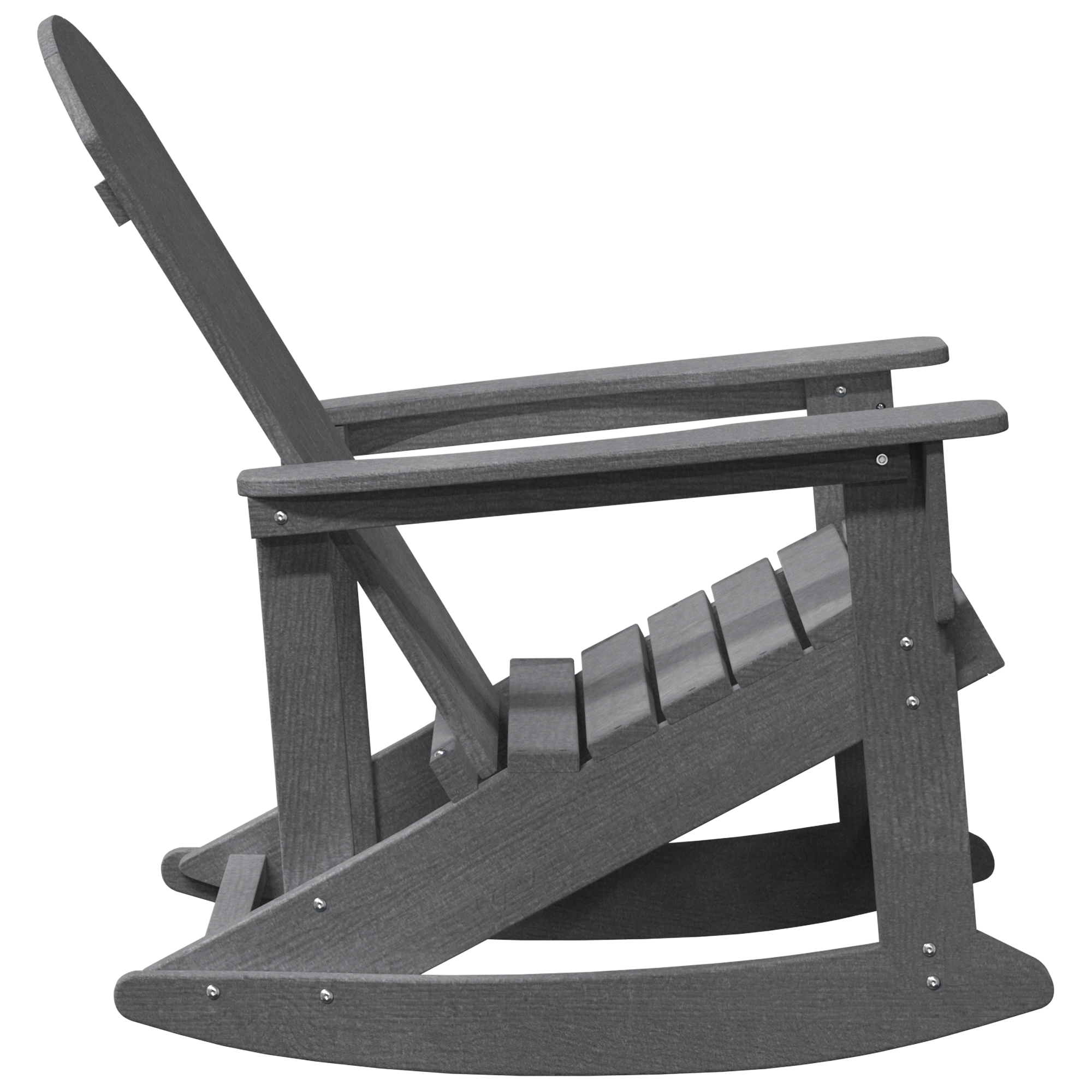 Sdraio Adirondack Grigio Chiaro 73.5x92x90 cm HDPE