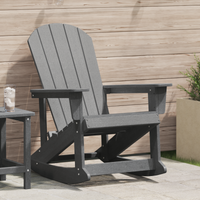 Sdraio Adirondack Grigio Chiaro 73.5x92x90 cm HDPE