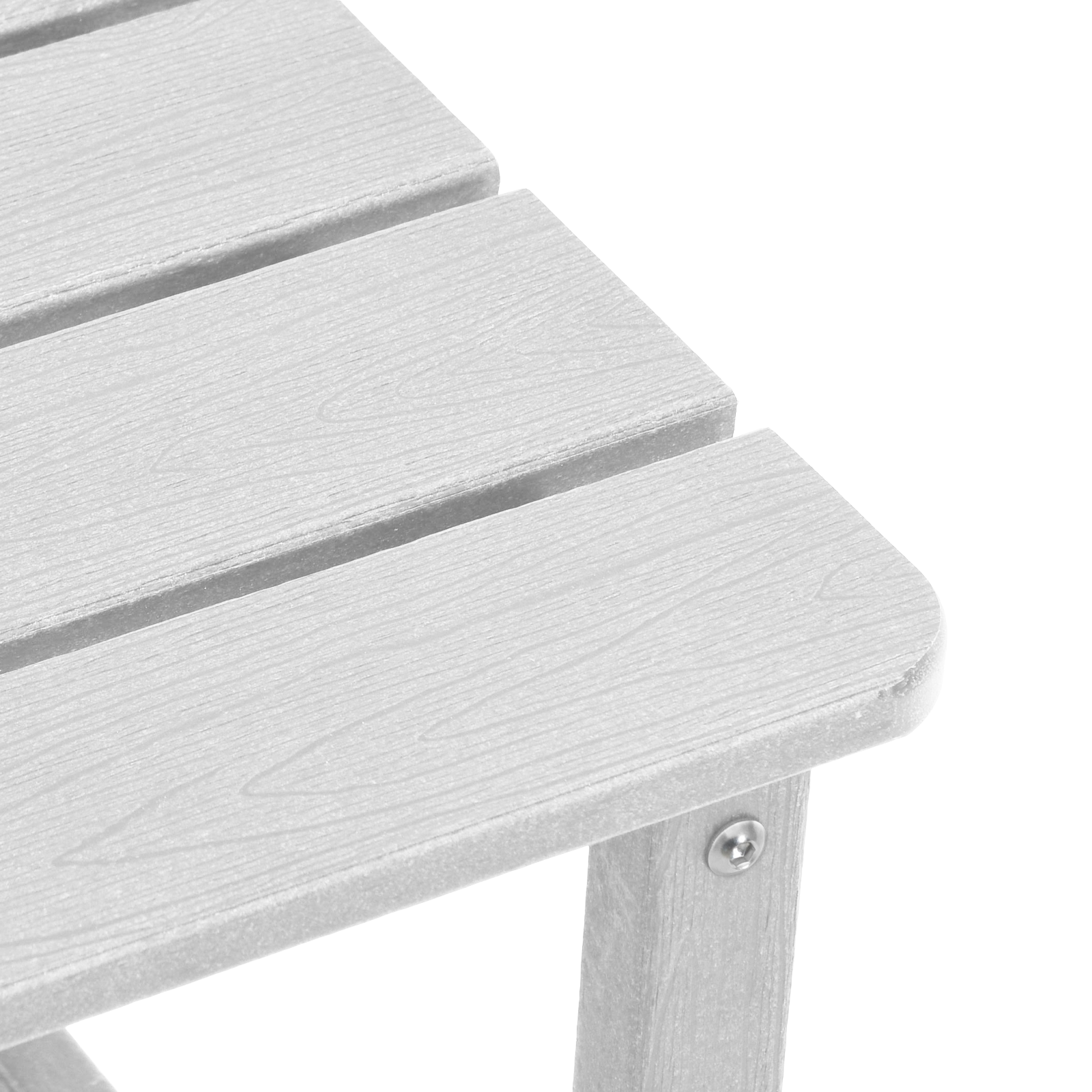 Tavolo laterale Adirondack Bianco 38x38x45 cm HDPE