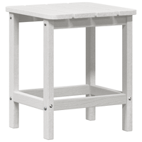 Tavolo laterale Adirondack Bianco 38x38x45 cm HDPE