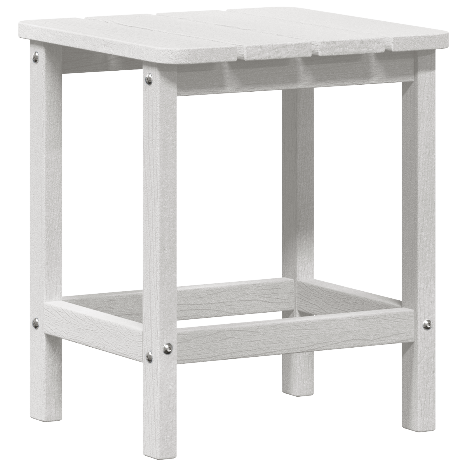 Tavolo laterale Adirondack Bianco 38x38x45 cm HDPE