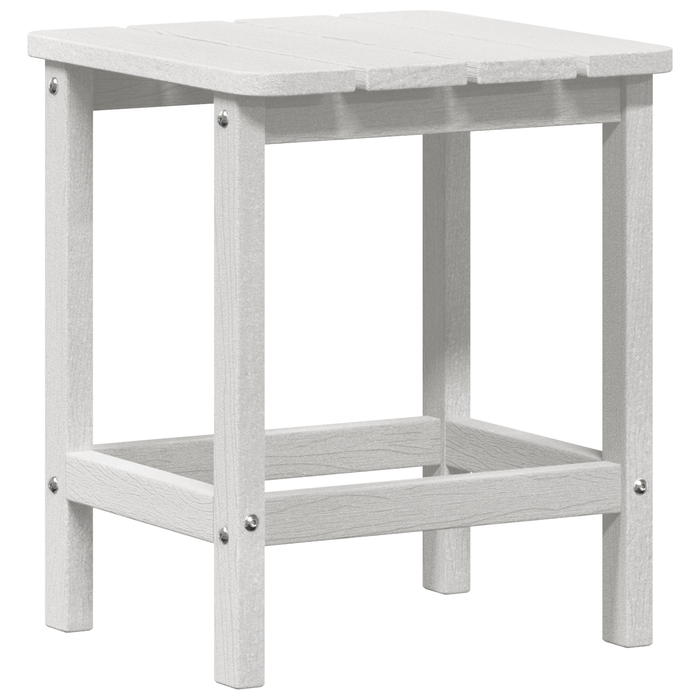 Tavolo laterale Adirondack Bianco 38x38x45 cm HDPE