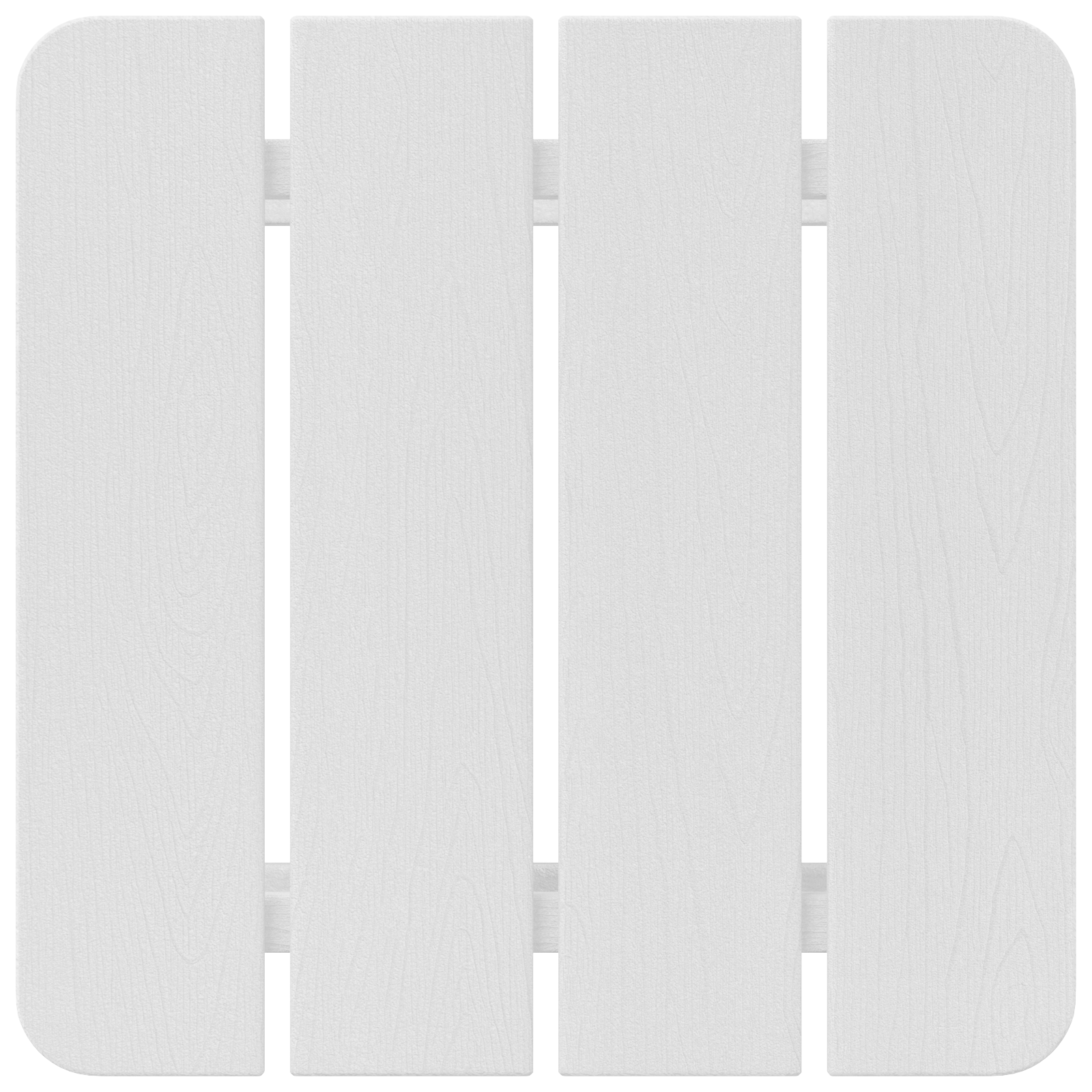 Tavolo laterale Adirondack Bianco 38x38x45 cm HDPE