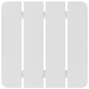 Tavolo laterale Adirondack Bianco 38x38x45 cm HDPE
