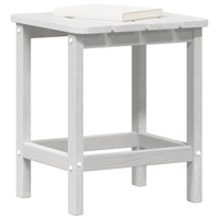 Tavolo laterale Adirondack Bianco 38x38x45 cm HDPE