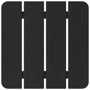Tavolino Adirondack Nero 38x38x45 cm HDPE