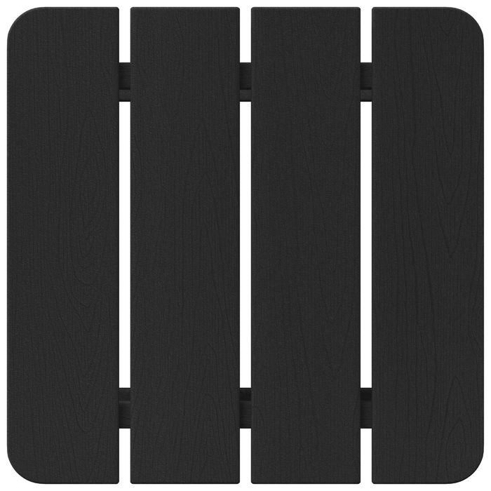 Tavolino Adirondack Nero 38x38x45 cm HDPE