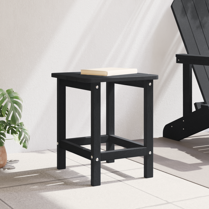 Tavolino Adirondack Nero 38x38x45 cm HDPE