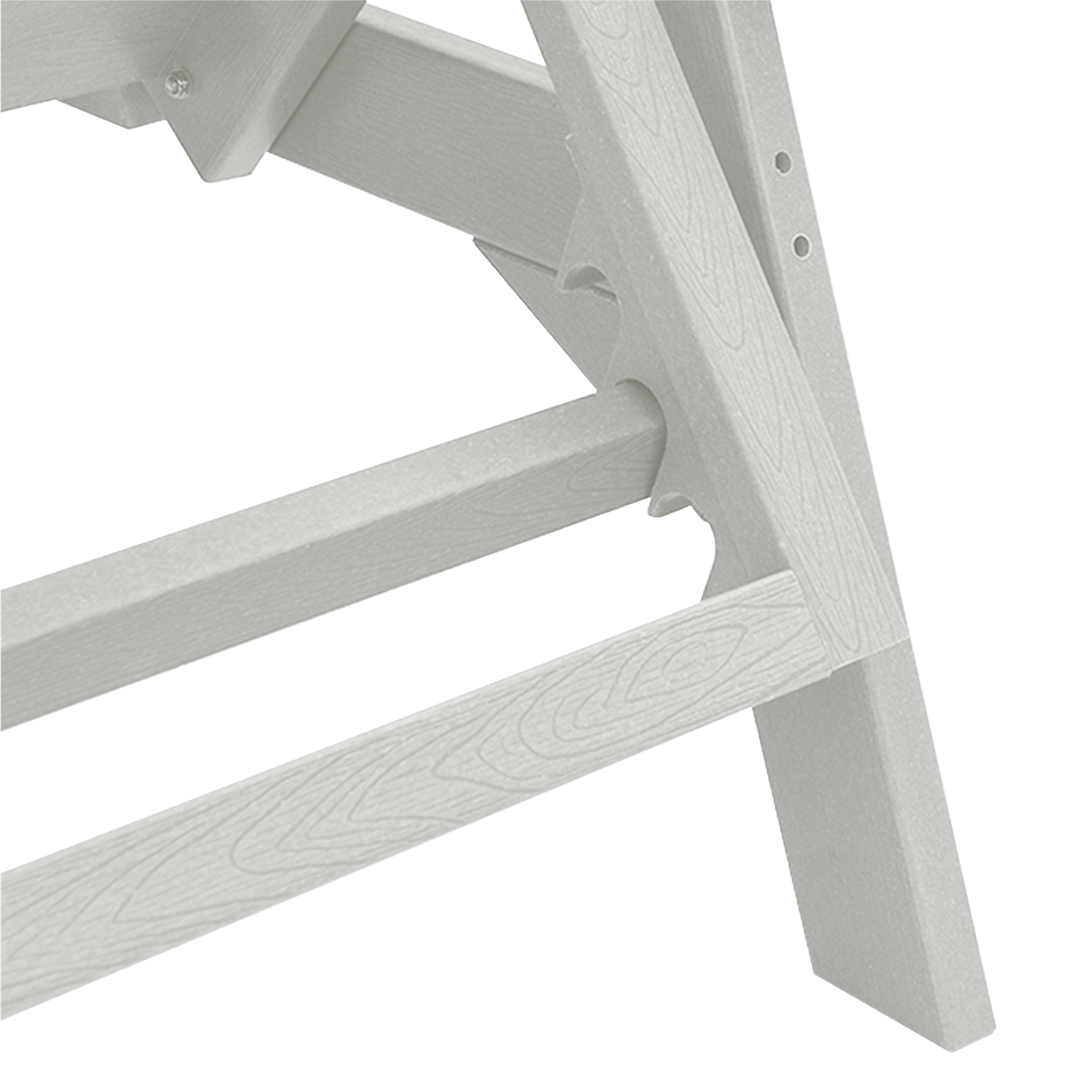 lettino da sole Bianco 53x162x98.5 cm HDPE