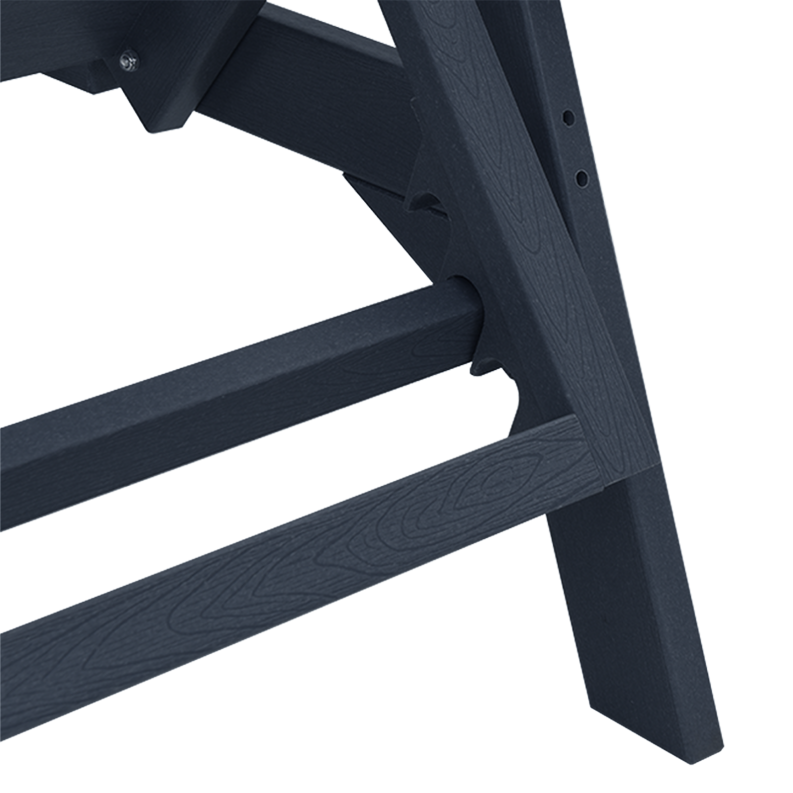 Lettino prendisole Blu Navy 53x162x98.5 cm HDPE