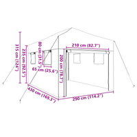 Serra da Gioco con Telaio Pop-up Verde 430x290x315 cm Acciaio