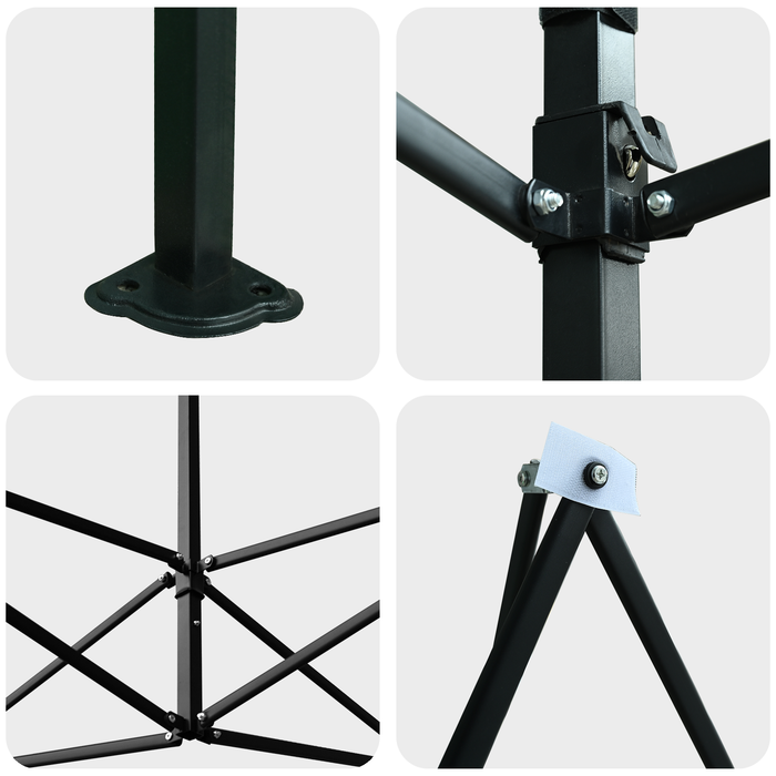 Serra con ingresso e struttura pop-up Verde 580x290x315 cm Acciaio