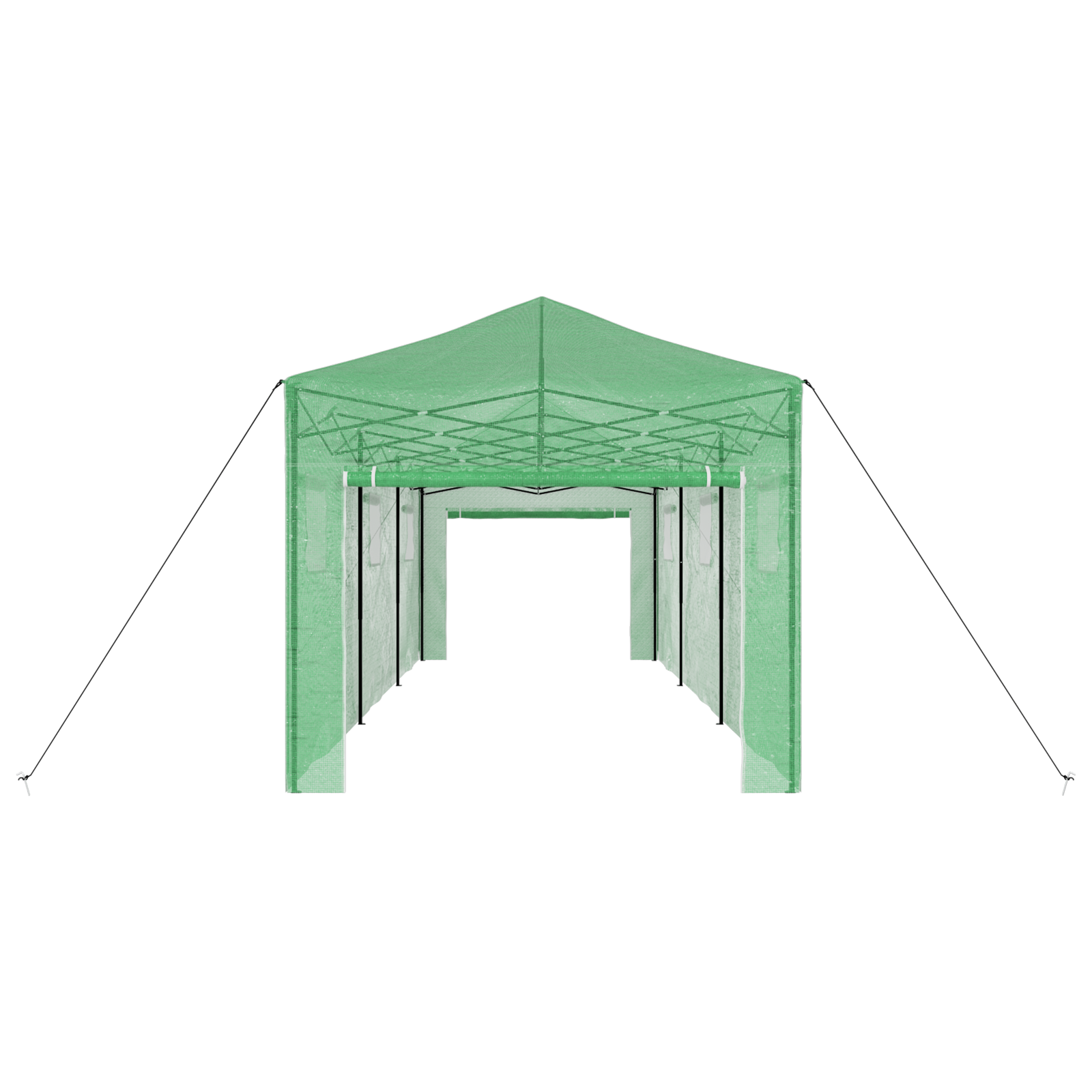 Serra a cui si può entrare con telaio pieghevole Verde 870x290x315 cm Acciaio