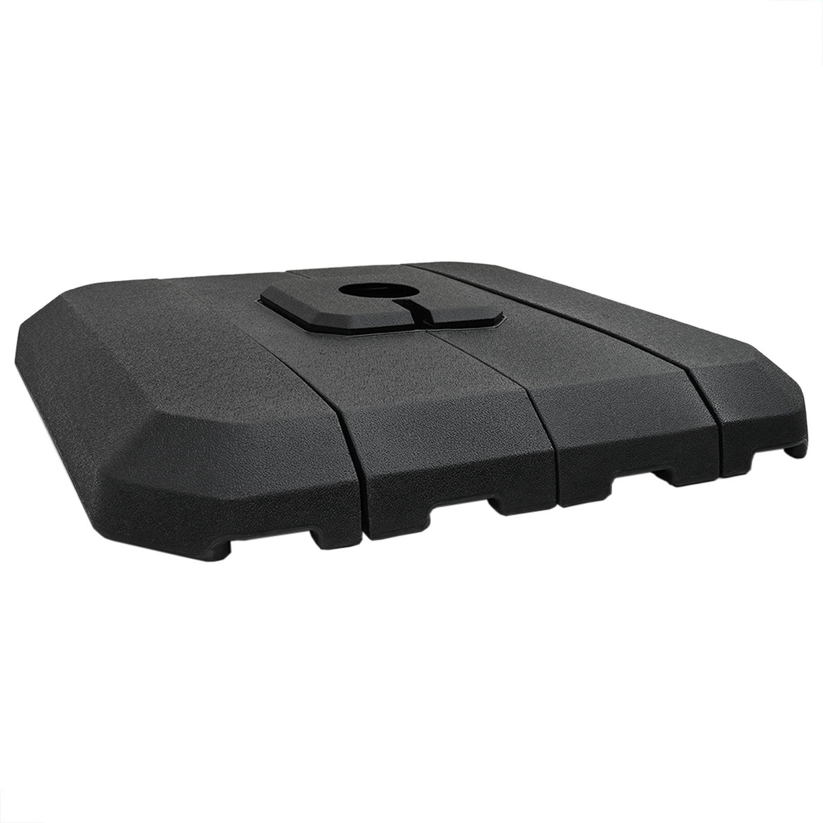 Set di Basi per Ombrelloni a Braccio da 4 Pezzi - 130 kg di Sabbia o 90 kg d'Acqua