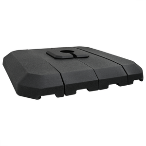 Set di Basi per Ombrelloni a Braccio da 4 Pezzi - 130 kg di Sabbia o 90 kg d'Acqua