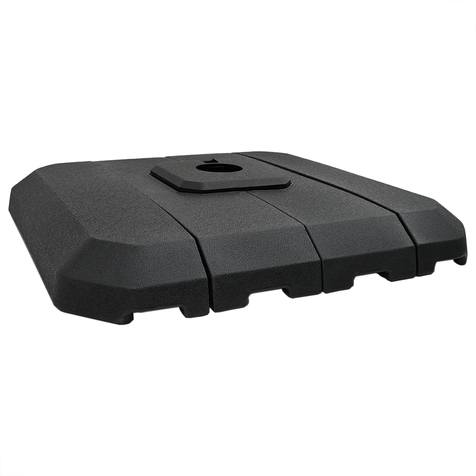 Set di Basi per Ombrelloni a Braccio da 4 Pezzi - 130 kg di Sabbia o 90 kg d'Acqua