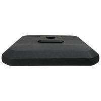 Set di Basi per Ombrelloni a Braccio da 4 Pezzi - 130 kg di Sabbia o 90 kg d'Acqua