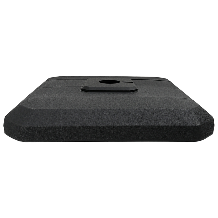 Set di Basi per Ombrelloni a Braccio da 4 Pezzi - 130 kg di Sabbia o 90 kg d'Acqua