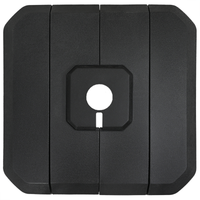 Set di Basi per Ombrelloni a Braccio da 4 Pezzi - 130 kg di Sabbia o 90 kg d'Acqua