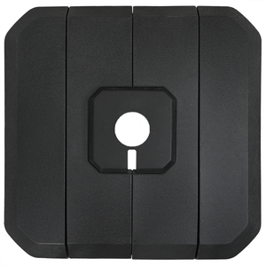 Set di Basi per Ombrelloni a Braccio da 4 Pezzi - 130 kg di Sabbia o 90 kg d'Acqua