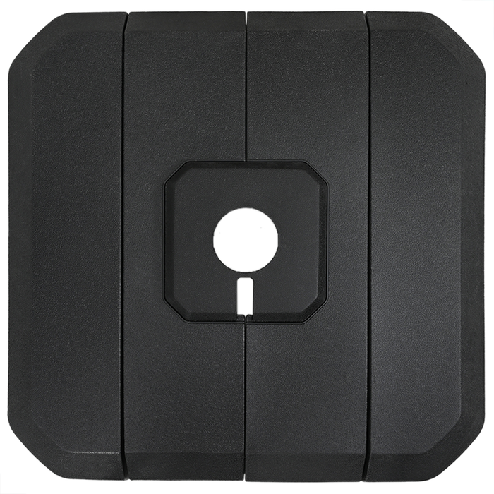 Set di Basi per Ombrelloni a Braccio da 4 Pezzi - 130 kg di Sabbia o 90 kg d'Acqua