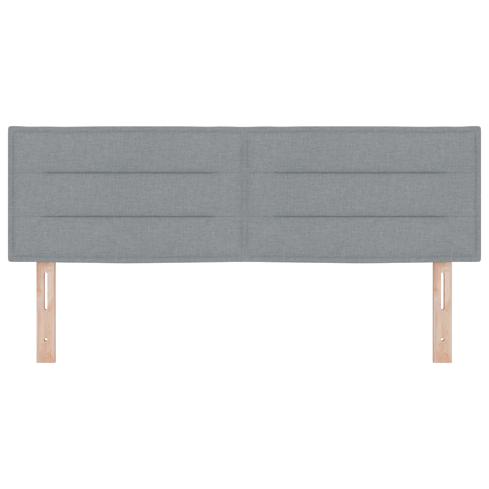 testiera  design linee grigio chiaro 160 cm in tessuto