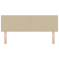 Testiera  Design Semplice Verde Chiaro Grigio 160 cm Tessuto Corduroy